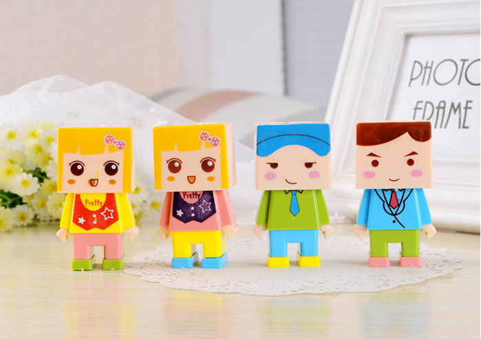 Cartoon DIY brick pencil sharpener with large small hole plastic tape eraser pencil sharpener Cartoon DIY brick pencil sharpener with large small hole plastic tape eraser pencil sharpener
