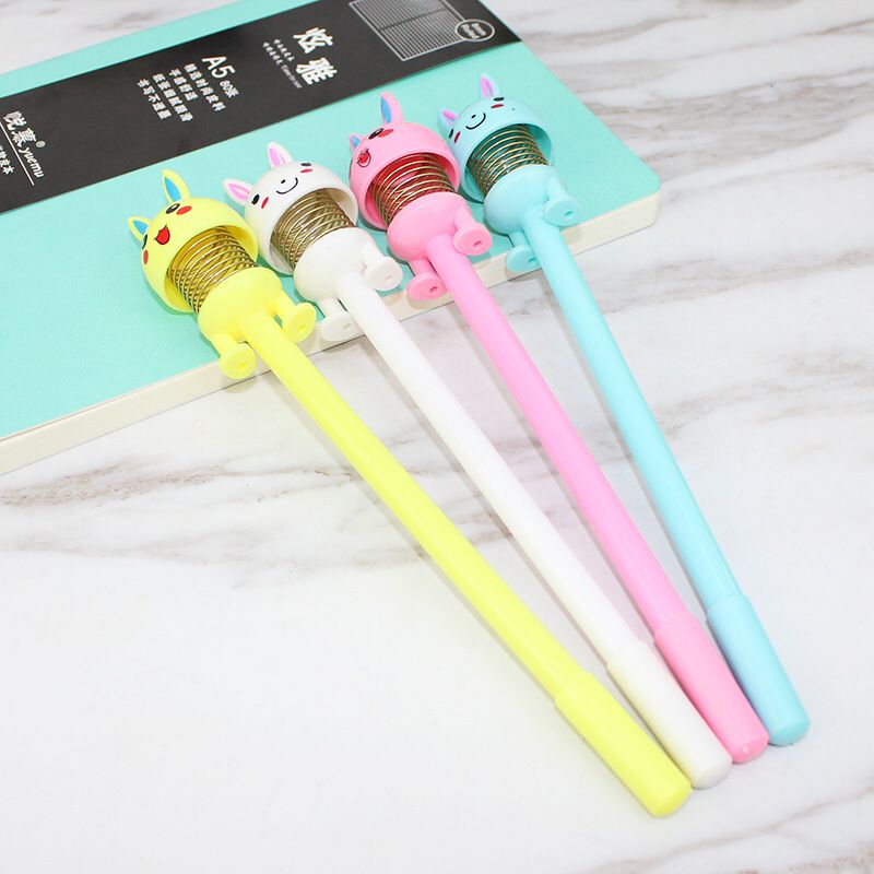 Creative Pupil Prize Bunny Gel Pen Cartoon Gel Ink Pen Children Cute Spring Pen Stationery Factory Wholesale Creative Pupil Prize Bunny Gel Pen Cartoon Gel Ink Pen Children Cute Spring Pen Stationery Factory Wholesale
