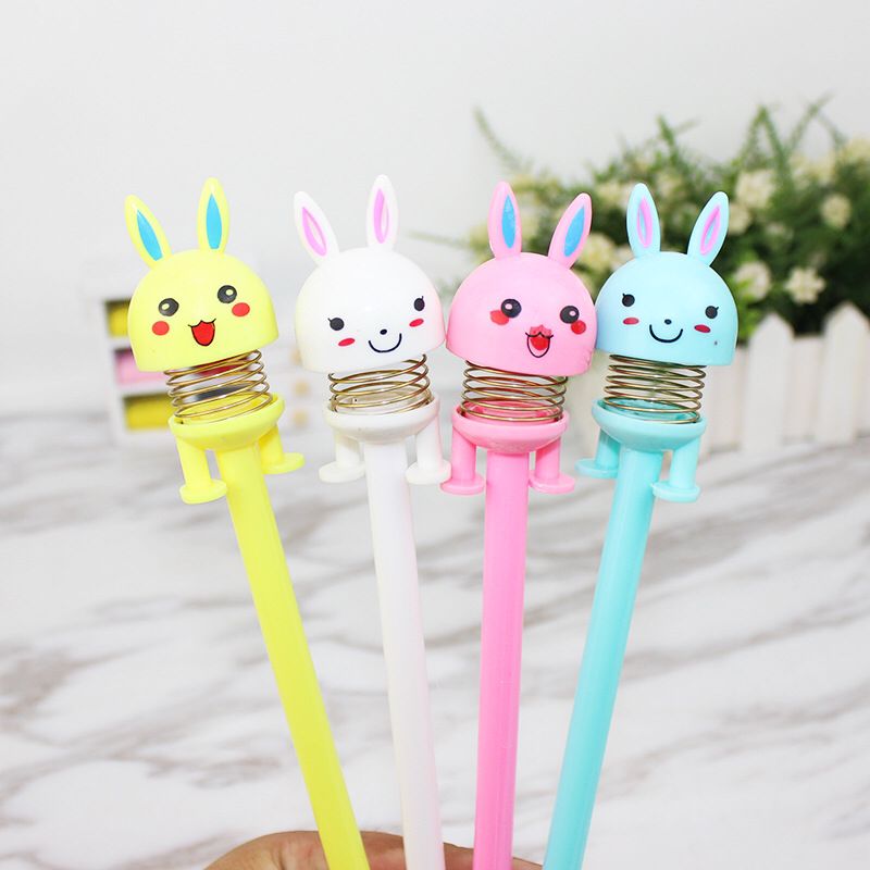 Creative Pupil Prize Bunny Gel Pen Cartoon Gel Ink Pen Children Cute Spring Pen Stationery Factory Wholesale Creative Pupil Prize Bunny Gel Pen Cartoon Gel Ink Pen Children Cute Spring Pen Stationery Factory Wholesale