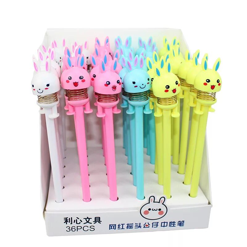 Creative Pupil Prize Bunny Gel Pen Cartoon Gel Ink Pen Children Cute Spring Pen Stationery Factory Wholesale Creative Pupil Prize Bunny Gel Pen Cartoon Gel Ink Pen Children Cute Spring Pen Stationery Factory Wholesale