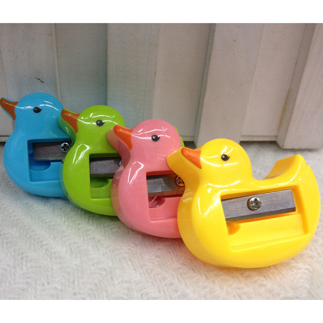 Cartoon duck pencil sharpener is small and cute