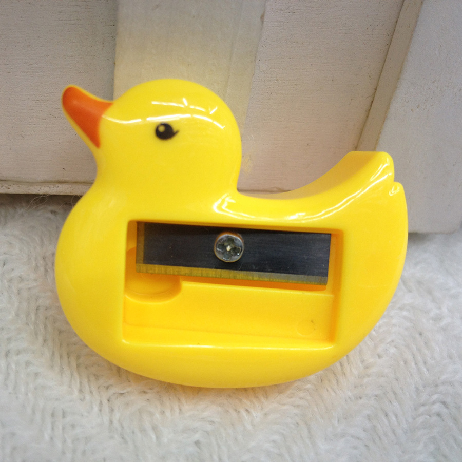 Cartoon duck pencil sharpener is small and cute