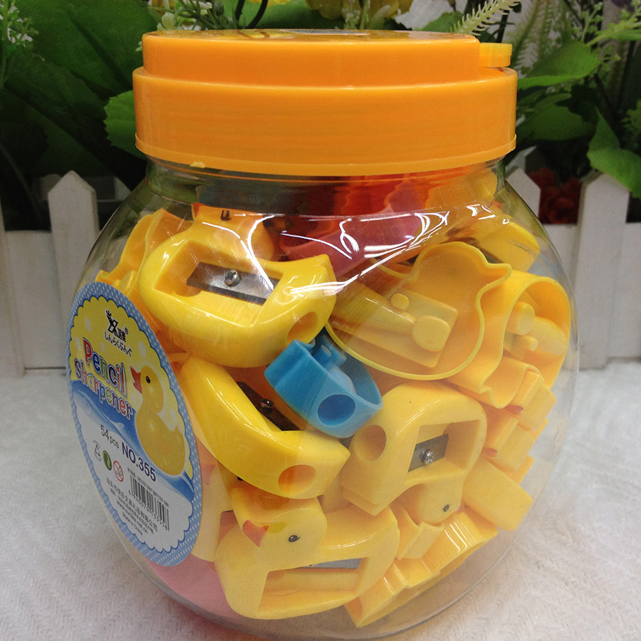 Cartoon duck pencil sharpener is small and cute