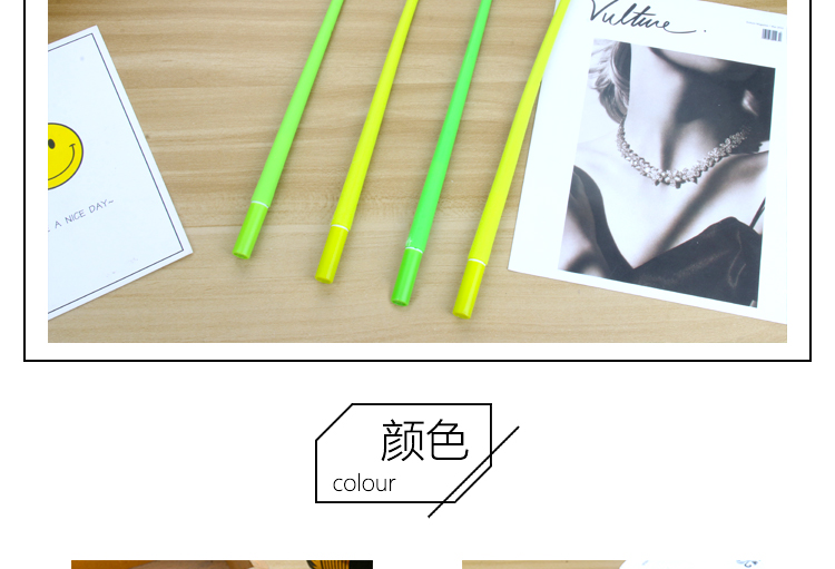 Japanese and Korean New Creative Clover Flower Artificial Flower Gel Pen Cute Refreshing Lucky Flower Student Stationery Japanese and Korean New Creative Clover Flower Artificial Flower Gel Pen Cute Refreshing Lucky Flower Student Stationery