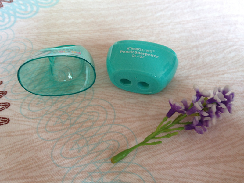 Handbag pencil sharpener double hole leather bag pencil sharpener pencil sharpener