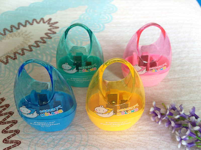 Handbag pencil sharpener double hole leather bag pencil sharpener pencil sharpener