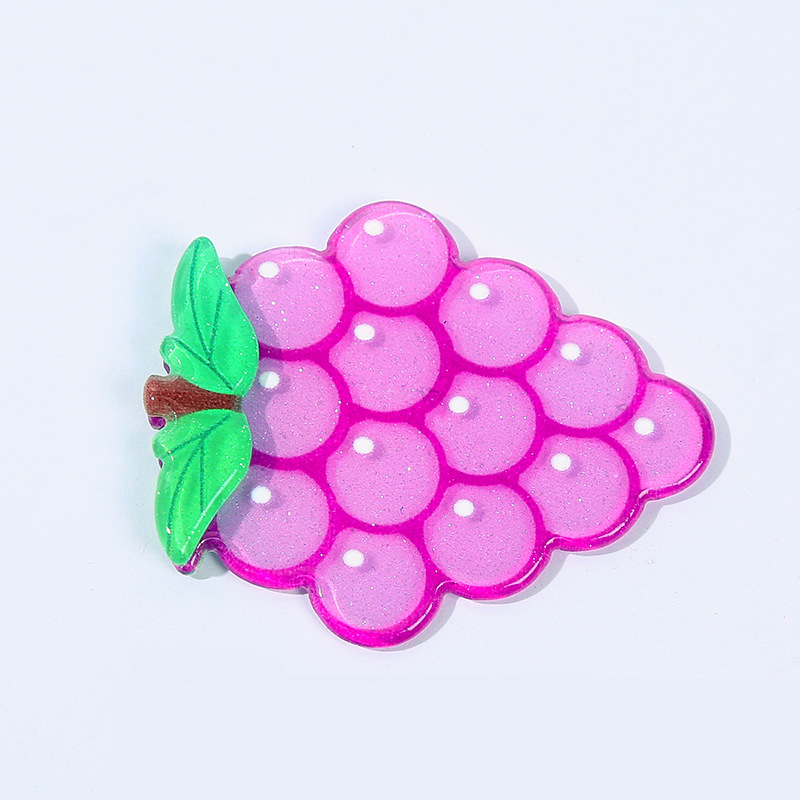 Korean Style Fresh Refridgerator Magnets Cartoon Fruit Sticker DIY Children&#039;s Creative Shoe Bag Patch Toy Accessories Can Be Customized