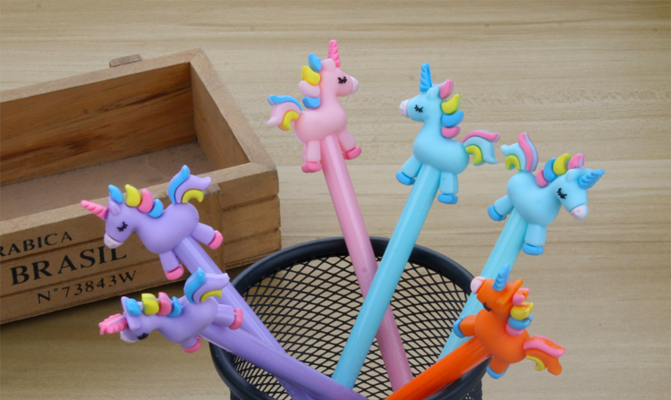 Japanese and Korean Creative New Creative Stationery Rainbow Unicorn Gel Pen Learning Stationery Wholesale Customizable Logo Japanese and Korean Creative New Creative Stationery Rainbow Unicorn Gel Pen Learning Stationery Wholesale Customizable Logo