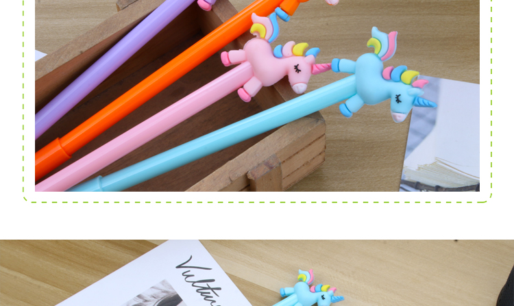 Japanese and Korean Creative New Creative Stationery Rainbow Unicorn Gel Pen Learning Stationery Wholesale Customizable Logo Japanese and Korean Creative New Creative Stationery Rainbow Unicorn Gel Pen Learning Stationery Wholesale Customizable Logo