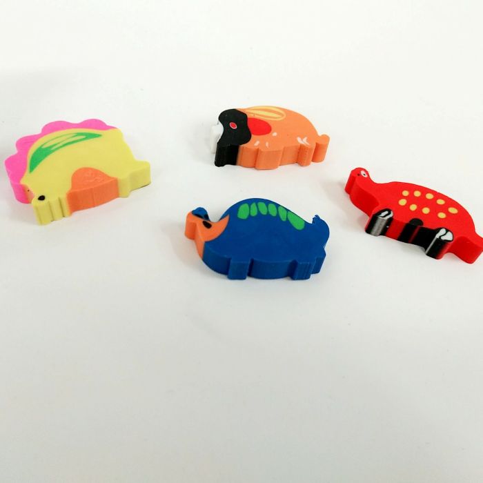Multi - color rubber dinosaur eraser student eraser wholesale Multi - color rubber dinosaur eraser student eraser wholesale