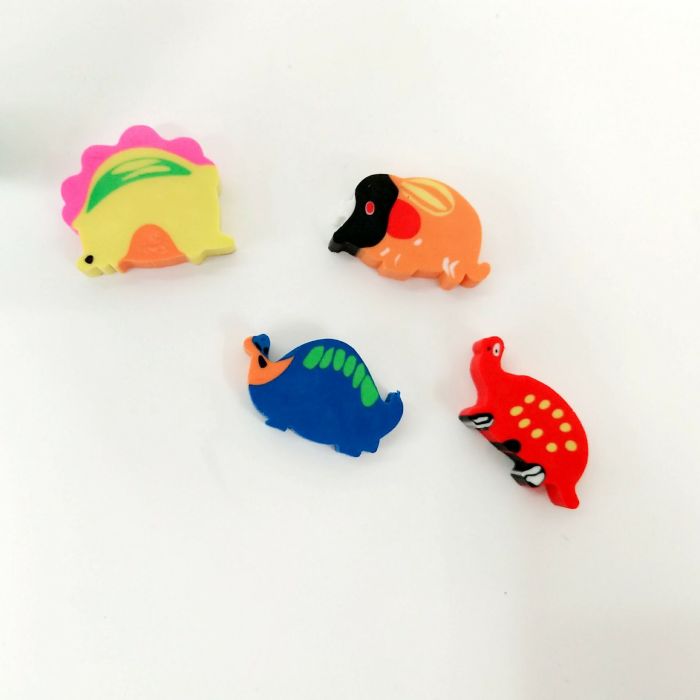 Multi - color rubber dinosaur eraser student eraser wholesale Multi - color rubber dinosaur eraser student eraser wholesale