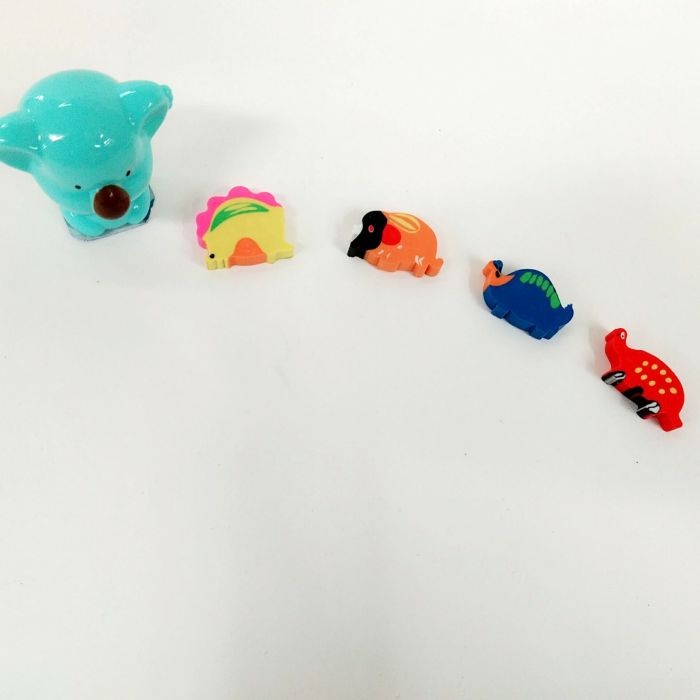Multi - color rubber dinosaur eraser student eraser wholesale Multi - color rubber dinosaur eraser student eraser wholesale