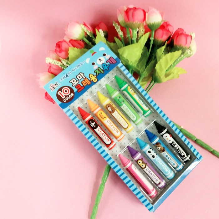Crayon eraser seven-color eraser multi-color box rubber cartoon design Crayon eraser seven-color eraser multi-color box rubber cartoon design