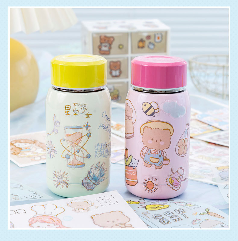 Cartoon Animation Girl Hand Account Stickers Portable Bag Bronzing Frosted Sticker Girl Gift Box Postcard Cup Stickers Cartoon Animation Girl Hand Account Stickers Portable Bag Bronzing Frosted Sticker Girl Gift Box Postcard Cup Stickers