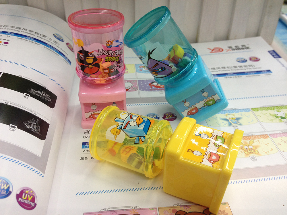 Cartoon picture pencil sharpener water dispenser style pencil sharpener students stationery pencil sharpener