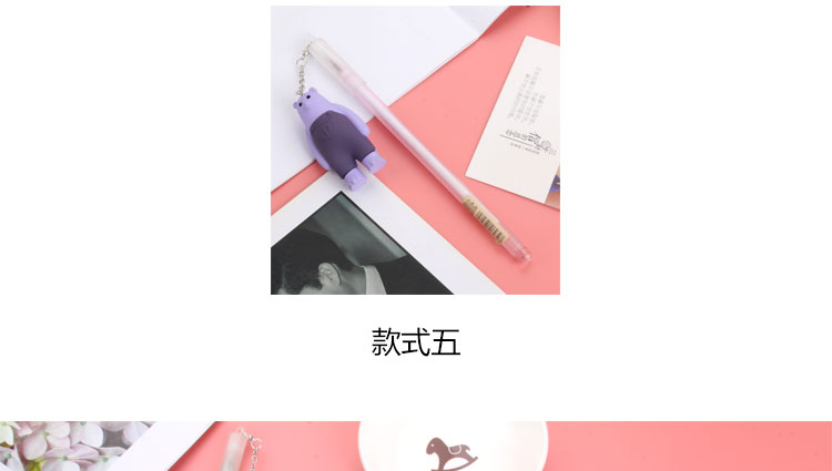 Japanese and Korean Creative New Pendant Gel Pen Black Gel Ink Pen Student Studying Stationery Wholesale Customizable Logo Japanese and Korean Creative New Pendant Gel Pen Black Gel Ink Pen Student Studying Stationery Wholesale Customizable Logo