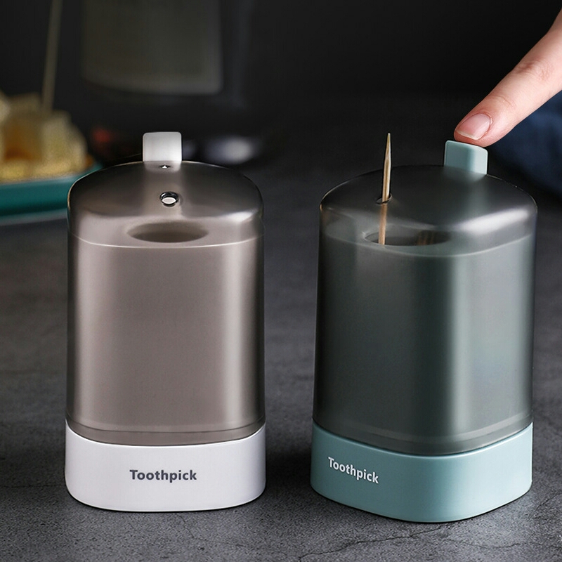 J71-Best-Seller on Douyin Automatic Toothpick Box Creative Push-Type High-End Restaurant Pop-up Toothpick Holder Portable Toothpick Bottle