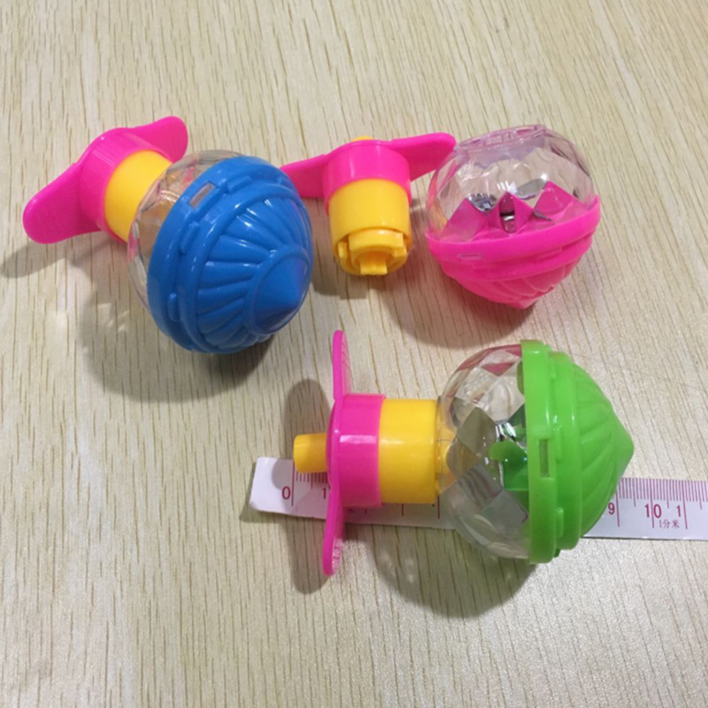 Kindergarten Children&#039;s Small Toys Push-Type Luminous Speed Gyro Scenic Spot Night Market Wind-up Toy Student Small Gift