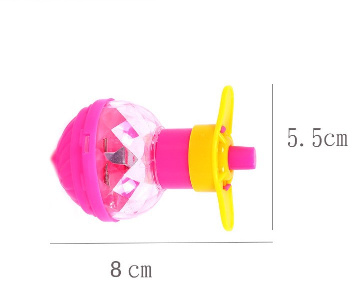 Kindergarten Children&#039;s Small Toys Push-Type Luminous Speed Gyro Scenic Spot Night Market Wind-up Toy Student Small Gift
