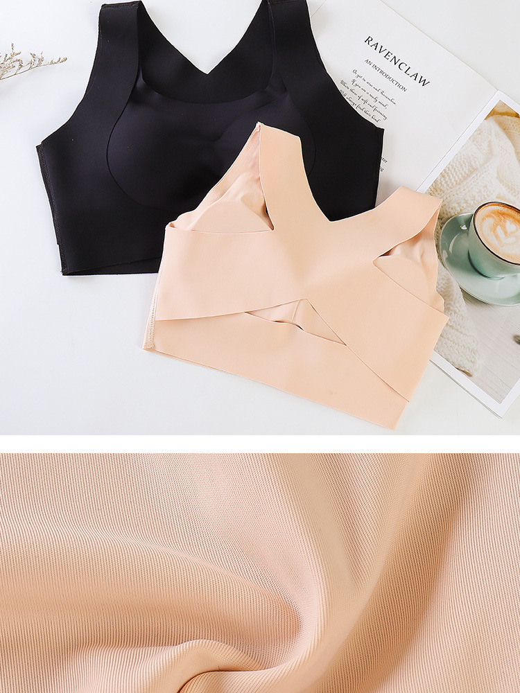 Nordic Fashion Underwear Two-in-One Seamless Correction Humpback Push up Wireless Front Buckle Underwear for Women