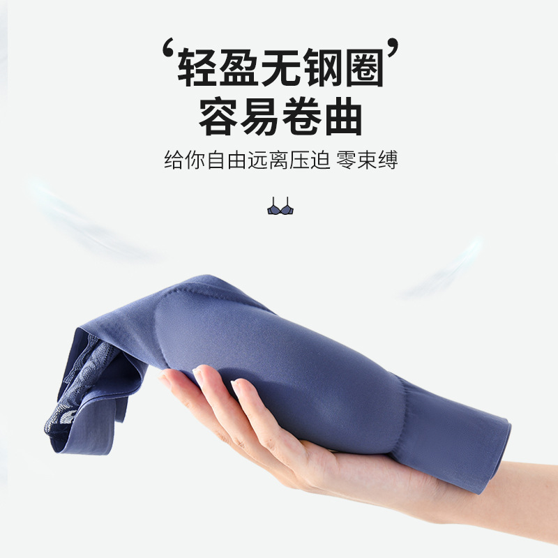Large Size Back Shaping Bra Wholesale Underwear Women&#039;s Latex Wireless Small Chest Push up Breast Holding Sports Traceless Lace