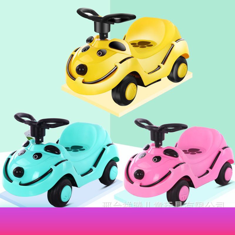 Children&#039;s Sliding Walker Push-up Music Luminous Novel Leisure Stall Swing Car Luge Balance Toy Car