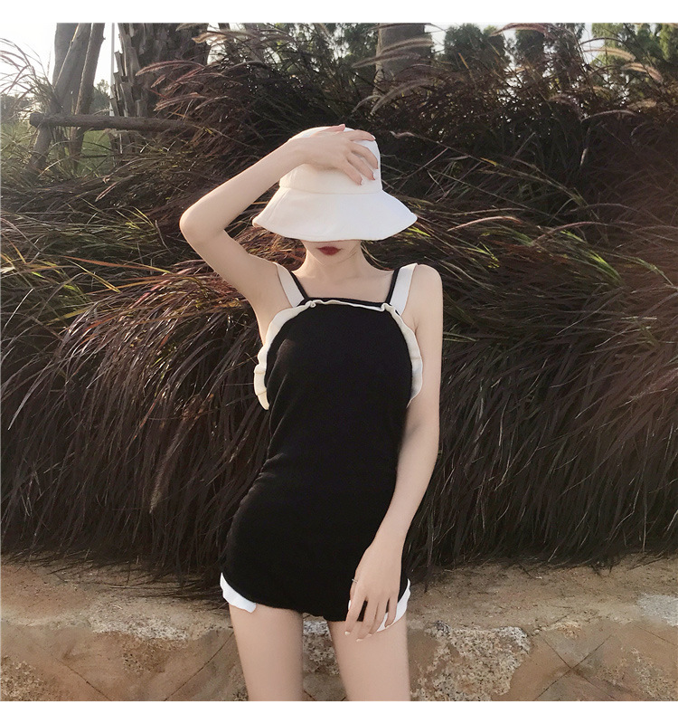 Sexy Swimsuit Women's Korean Ins Style Fairy Style Conservative Cover Belly Thin Bear Back Small Breast Push up Hot Spring Swimwear Sexy Swimsuit Women's Korean Ins Style Fairy Style Conservative Cover Belly Thin Bear Back Small Breast Push up Hot Spring Swimwear