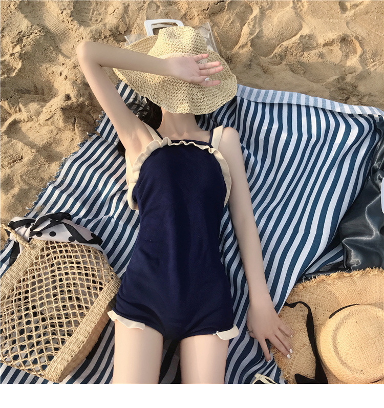Sexy Swimsuit Women's Korean Ins Style Fairy Style Conservative Cover Belly Thin Bear Back Small Breast Push up Hot Spring Swimwear Sexy Swimsuit Women's Korean Ins Style Fairy Style Conservative Cover Belly Thin Bear Back Small Breast Push up Hot Spring Swimwear
