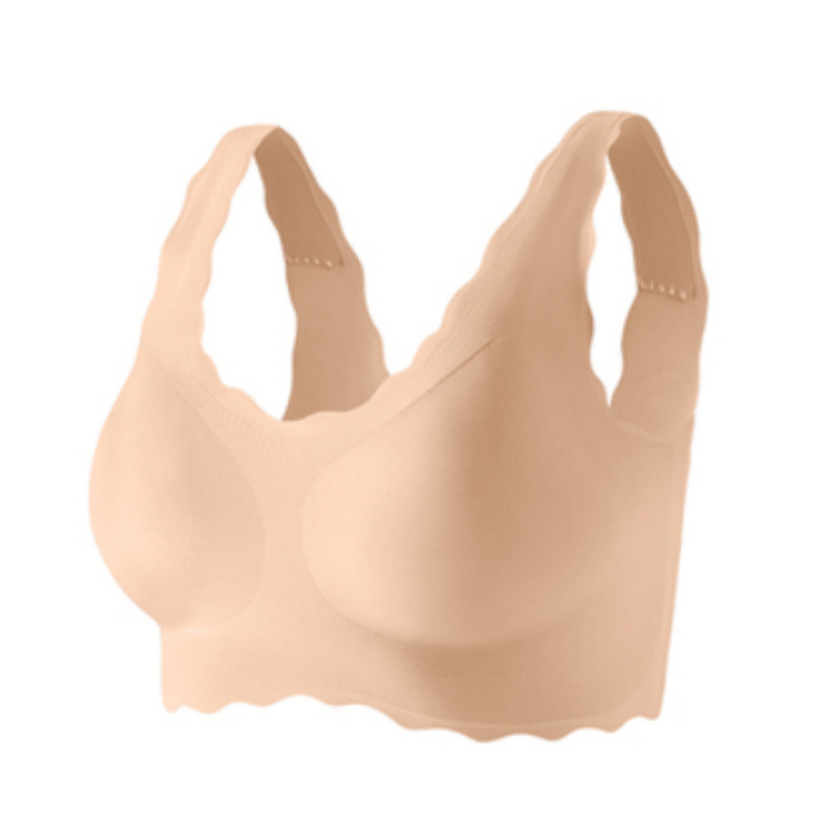 Ubar Ouyang Nana Same Cloud Underwear Women&#039;s Push up and Anti-Sagging Seamless Beautiful Back Big Chest Small Sports Bra