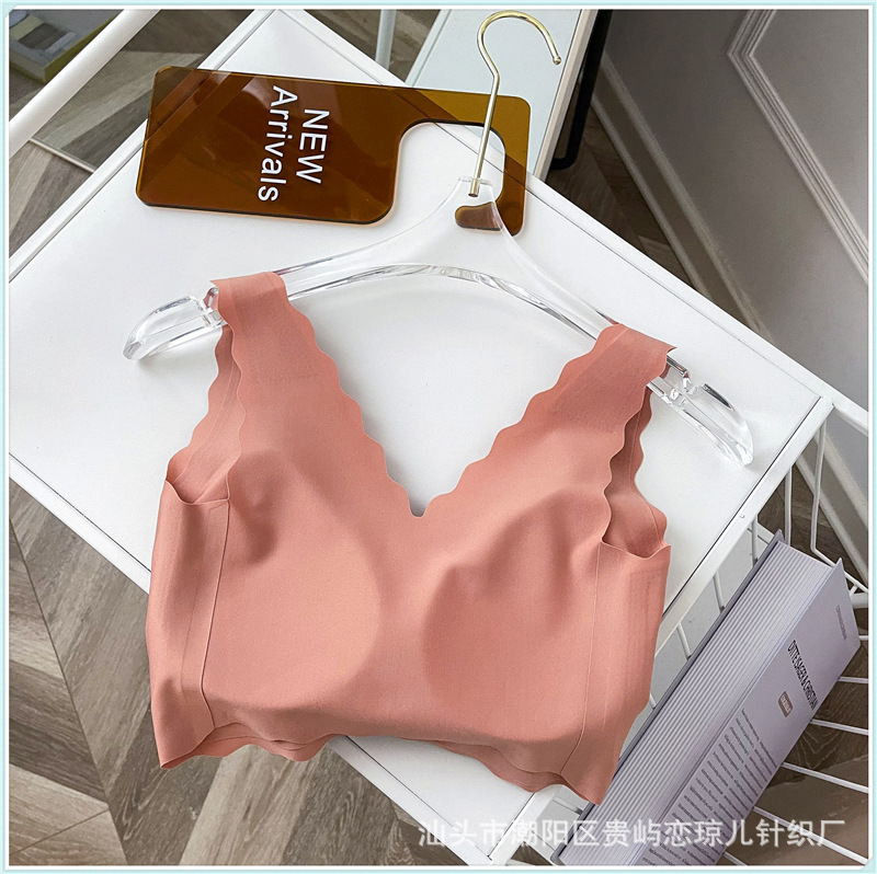 Ubar Ouyang Nana Same Cloud Underwear Women's Push up and Anti-Sagging Seamless Beautiful Back Big Chest Small Sports Bra Ubar Ouyang Nana Same Cloud Underwear Women's Push up and Anti-Sagging Seamless Beautiful Back Big Chest Small Sports Bra