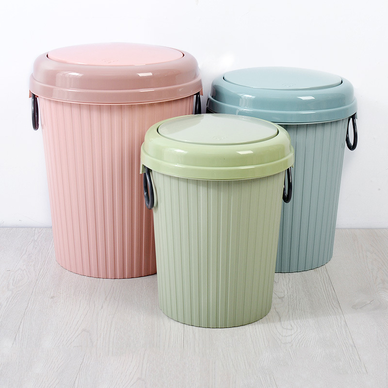 Household Trash Can Automatic Pop-up Trash Can Household Convenient More than Clamping Ring Trash Can Specifications Push Trash Can