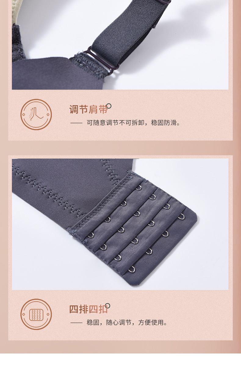 2022 Spring and Summer New Bra Adjustable Accessory Breast Push up Bra Lady Sexy Small Chest Special Gathered Lace Underwear