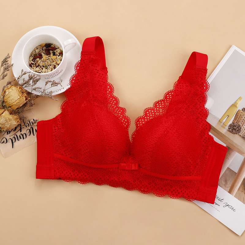 Autumn and Winter New Breast Holding Baby Muscle Cotton Adjustable Bra Top Thin Bottom Thick Vest Type Push up Comfort Bra