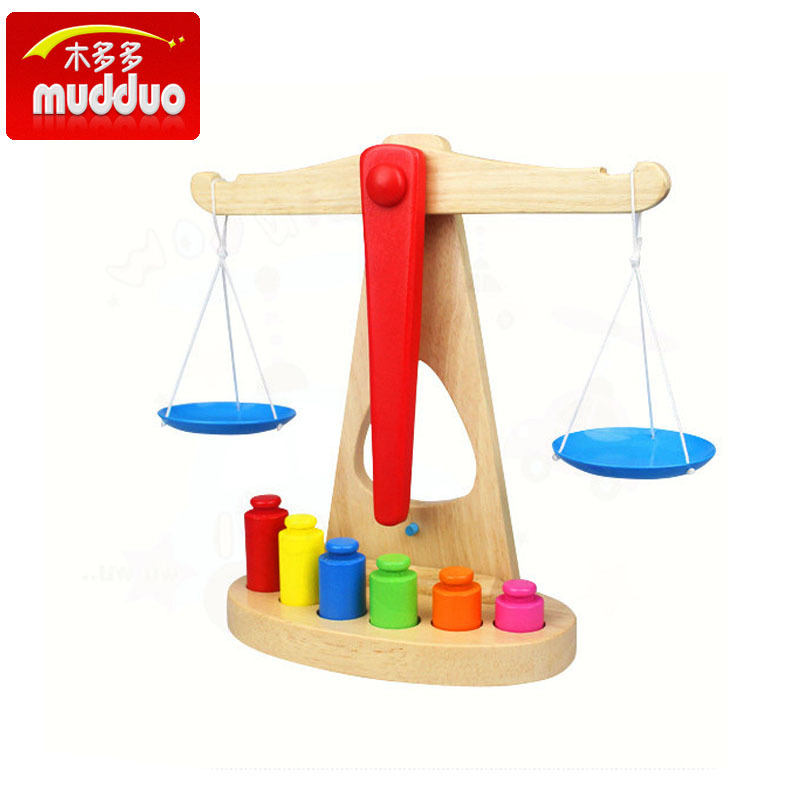Early Education Wooden Toys Children&#039;s Weight Balance Scale Enlightenment Montessori Teaching Aids Fun Balance Kindergarten Teaching Aids