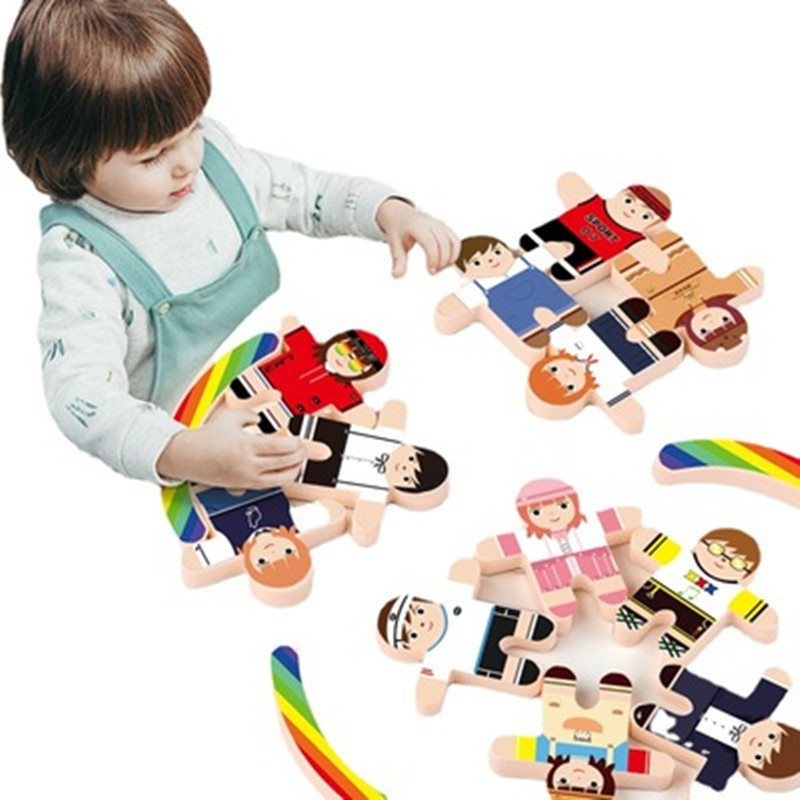 Cross-Border Balance Building Blocks Hercules Doll Bricks Pro Children&#039;s Fun Personal Interaction Desktop Stacker Game