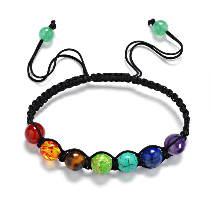 8mm rainbow prayer Bracelet 7 Chakra Stone Bracelet balance Reiki treatment 8mm rainbow prayer Bracelet 7 Chakra Stone Bracelet balance Reiki treatment