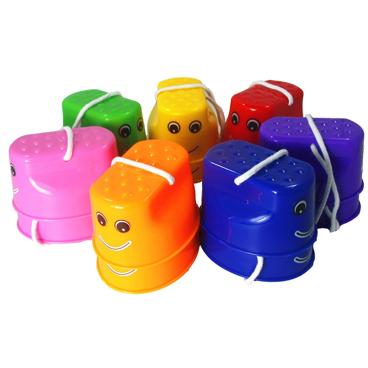 Kindergarten Toys Balance Training Gao Qiao Toddler Stilts Child Sense Training Equipment Smiley Stilts 1 Pair