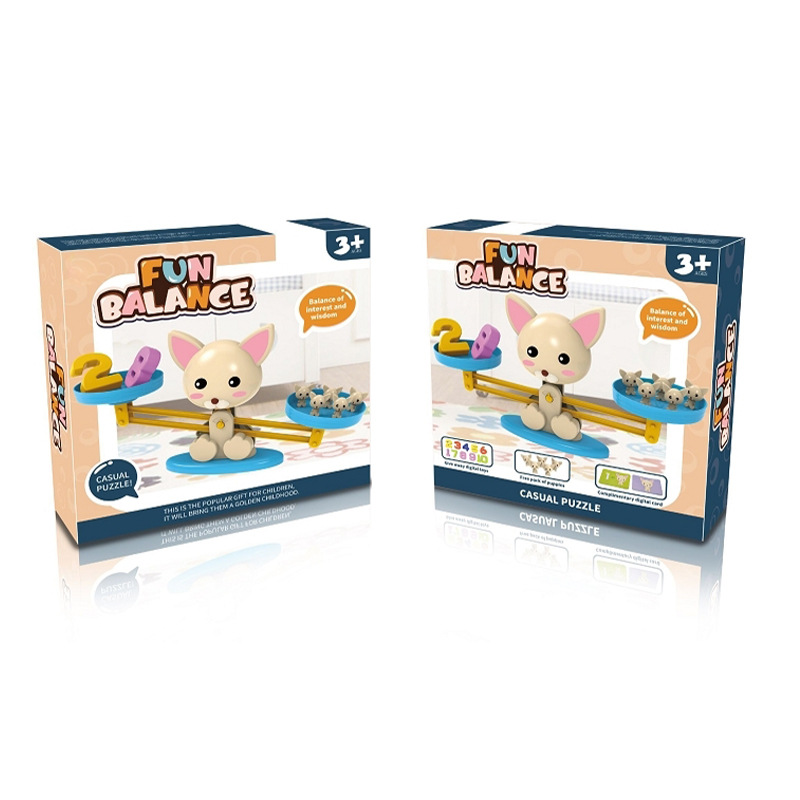 Cross-Border Digital Frog Balance Parent-Child Interaction Digital Addition and Subtraction Balance Balance Cat Children Early Education Educational Toys