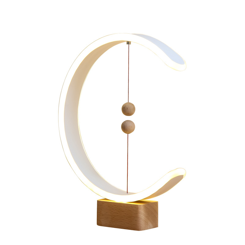 Magnetic Suspension Balance Lamp Magnetic Creative Trending Gift Table Lamp Bedroom Bedside Atmosphere Decorative Atmosphere Nordic Style