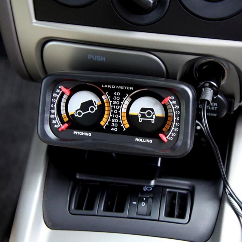 Black Adjustable Transfer Lamp Balance Meter Car off-Road Balancer Car Grade Meter TR-313
