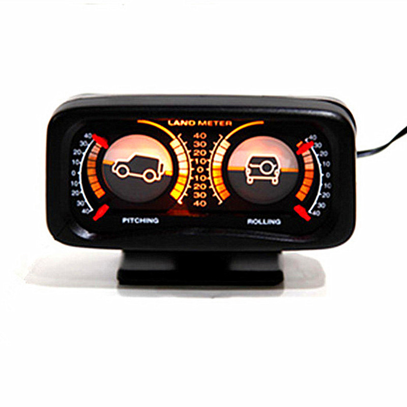Black Adjustable Transfer Lamp Balance Meter Car off-Road Balancer Car Grade Meter TR-313