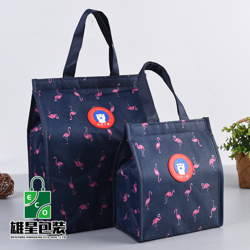 New Oxford Cloth Aluminum Foil Lunch Bag Thickened Ice Bag Hand Carry Heat Preservation Bag Lunch Bag Factory Direct Sales Customizable