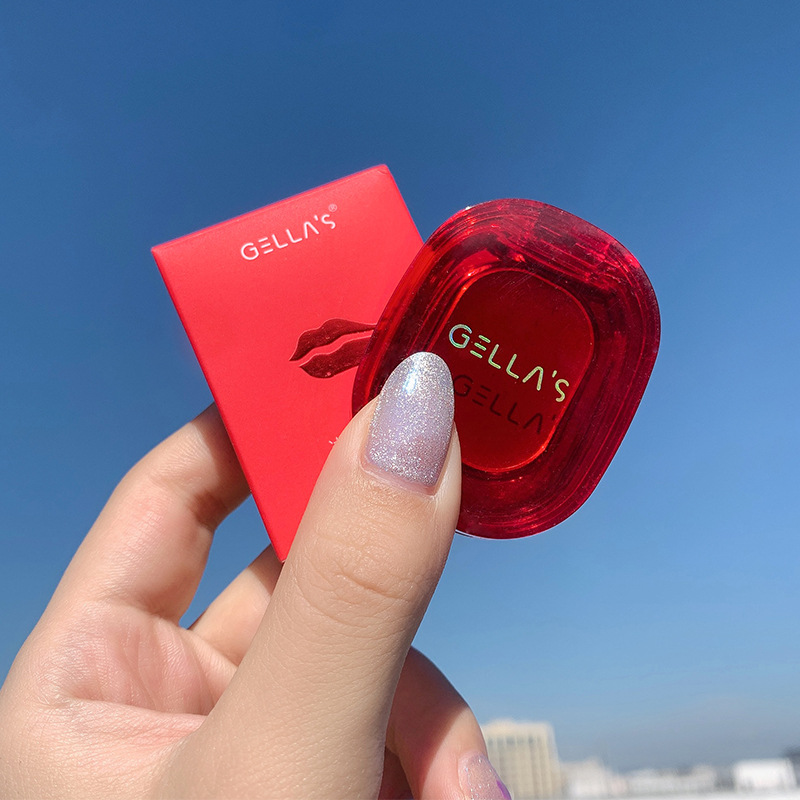 Gella&#039;s Ice Crystal Moisturizing Lipstick with Jiu Moisturizing White No Stain on Cup Not Easy to Fade