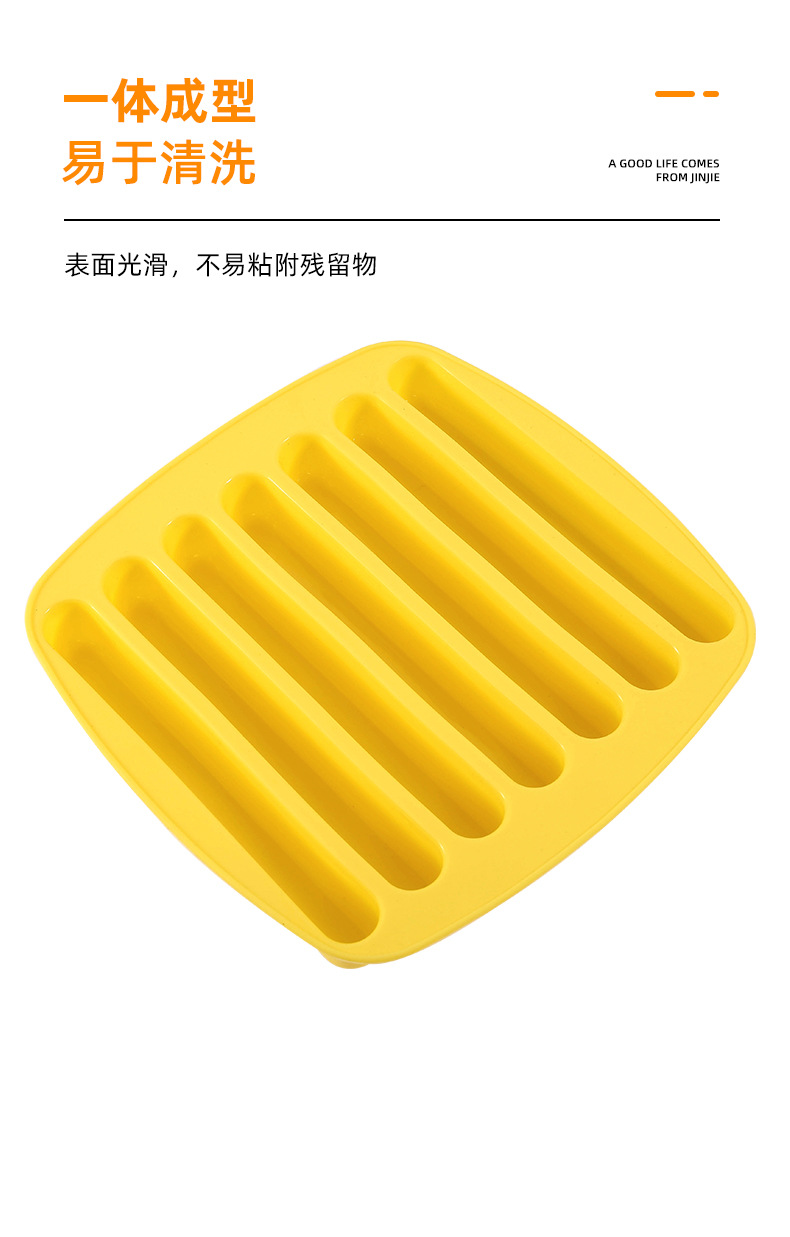 Homemade DIY Silicone Ice Tray Molded Silicone Sausage Ham Hot Dog Mold Finger Cookie Cutter Ice Making Baking Mold