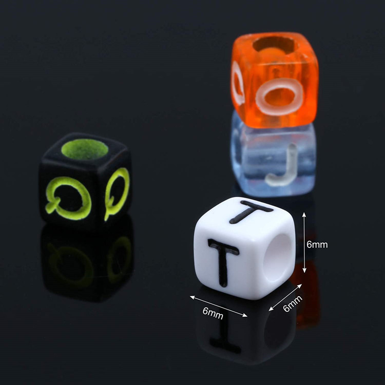 DIY Acrylic Number English Letter Beads Children's Ornaments Beaded Bracelet Accessories Square Beads Scattered Beads DIY Acrylic Number English Letter Beads Children's Ornaments Beaded Bracelet Accessories Square Beads Scattered Beads