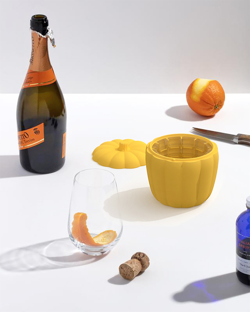 Zhongfu New Creative Pumpkin Ice Bucket Beer Ice Bucket Silicone Ice Tray Champagne Red Beer Large Acrylic Ice Bucket