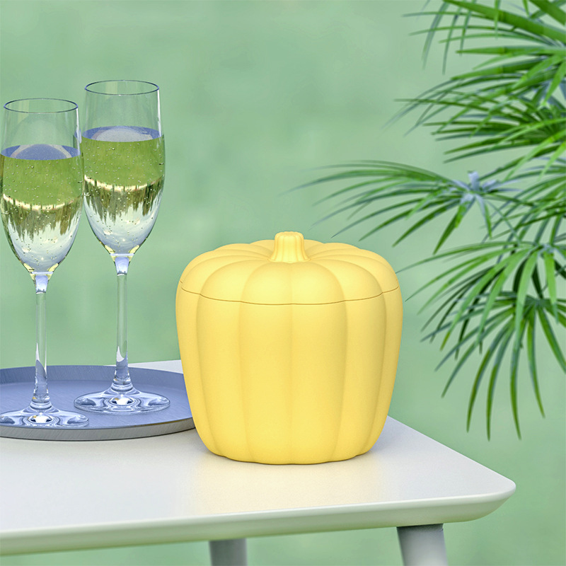 Zhongfu New Creative Pumpkin Ice Bucket Beer Ice Bucket Silicone Ice Tray Champagne Red Beer Large Acrylic Ice Bucket