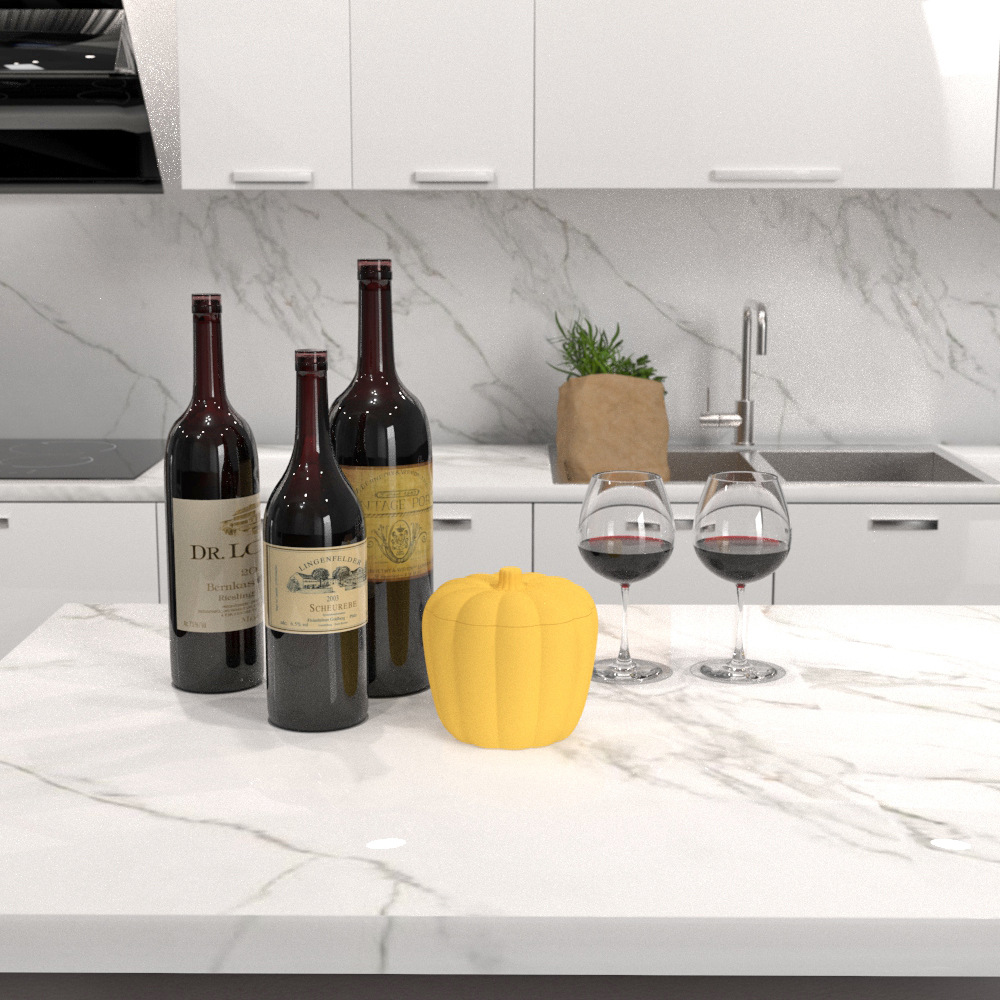 Zhongfu New Creative Pumpkin Ice Bucket Beer Ice Bucket Silicone Ice Tray Champagne Red Beer Large Acrylic Ice Bucket