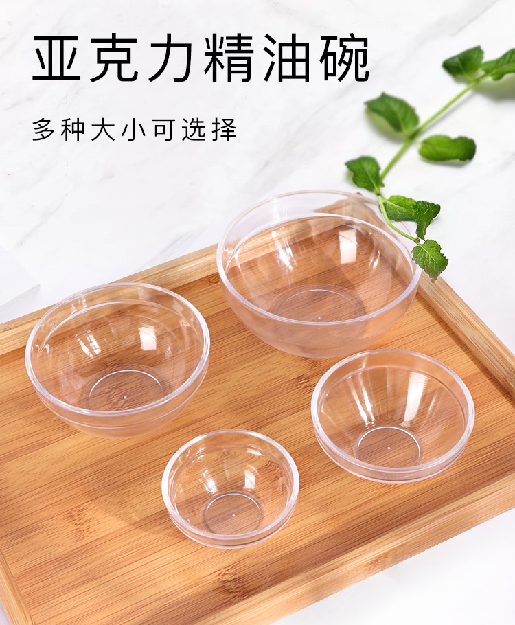 Acrylic Essential Oil Bowl No 3 Transparent Small Bowl for Beauty Salons Mask Conditioning Bowl No 4 Spa Bowl Tool Set Acrylic Essential Oil Bowl No 3 Transparent Small Bowl for Beauty Salons Mask Conditioning Bowl No 4 Spa Bowl Tool Set