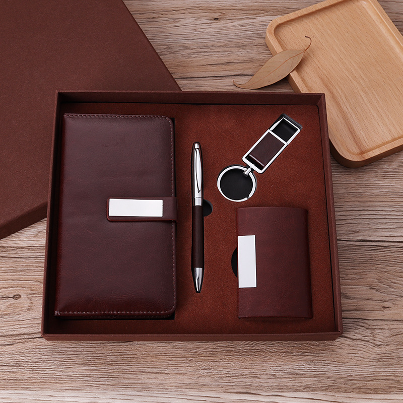 Key Chain Set Business Card Case Gift Enterprise Company Business Staff Activity Gift Notebook Gift Set